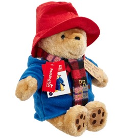Rainbow Designs Commemorative Paddington Bear Teddy with Scarf - Inspired by Peggy Fortnum's Illustrations - Premium Quality, Large Cuddly Paddington Toy