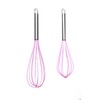Confection Stand Silicone Whisk Set, Non-stick, Dishwasher Safe, Durable Stainless