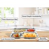 M1SS (Pack of 120) Square Aluminium Foil Trays Food Container