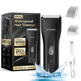 ENSSU Electric Body Hair Trimmer for Men, Handy Ball Trimmer Groin & Pubic Hair Trimmer for Men, Rechargeable Waterproof Body Shaver Groomer for Men for Travle, Black