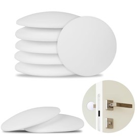 Topes de puerta para pared, paquete de 8 protectores de perilla de 2 pulgadas, autoadhesivos, silenciosos, antilama, cubre los agujeros existentes y e