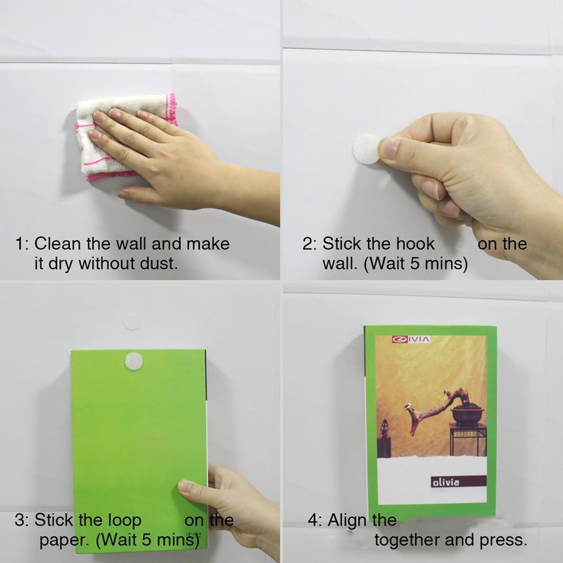 Hompie Hompie 400pcs (200 Pair Sets) 15mm Diameter Sticky Back