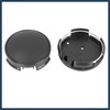 INFINAUTO 4 Pcs 62mm 4 Lugs Black Car Wheel Center