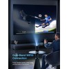 [Built-in Apps] Mini Projector with WIFI 6 and Bluetooth, 4K
