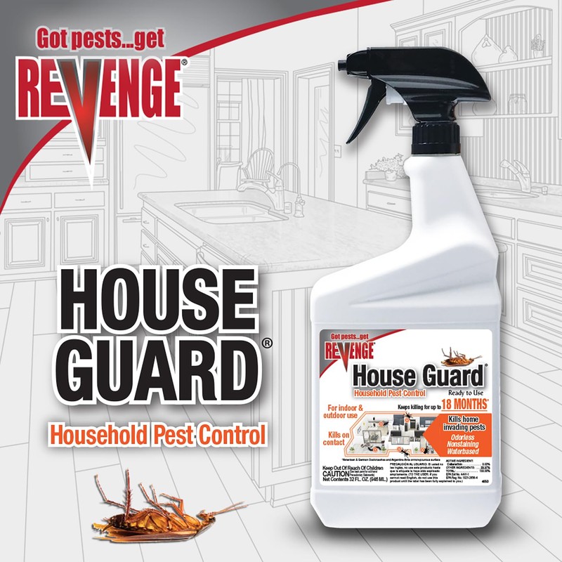 REVENGE House Guard Pest Control, 32 oz Ready-to-Use Spray for