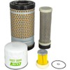 XYZIL Engine Oil Fuel Air Filter Kit Compatible with Kubota