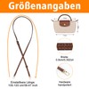 Shoulder Strap Compatible with Longchamp Women's Bag, No-Punch, Adjustable Leather