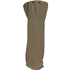 Sunnydaze 94-Inch Tall Heavy Duty Reinforced PVC Propane Patio Heater Cover - Drawstring and Toggle Closure - Khaki