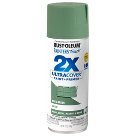 Rust-Oleum 249071 Painter's Touch 2X Ultra Cover, 12 Oz, Satin Moss Green, 12 Ounce