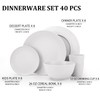 Perlapoc 40 PCS Wheat Straw Dinnerware Sets, Service for 8
