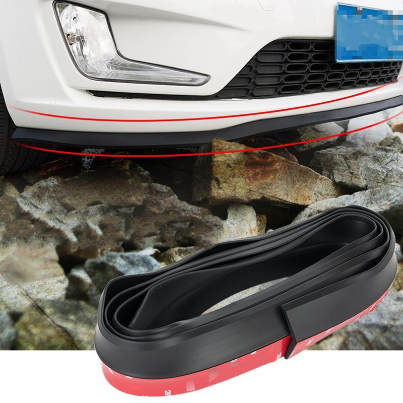Torcarvh Universal Car Front Bumper Spoiler Rubber Sticker Protector Body