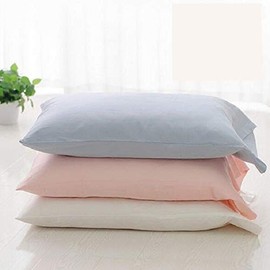 2 X Super King Size Pillow Cases (PAIR) Hotel Quality 260 Thread Count (19" x 36") (Cream)
