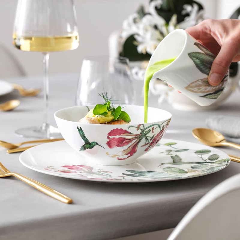 Villeroy & Boch Signature Avarua Dinner Plate, 27 cm, White/Multi-Coloured