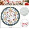 EKOREST Hanukkah Christmas Tree Skirt 36 Inches, Candlestick with Hat