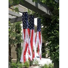 60" USA Super Shiny Poly Windsock