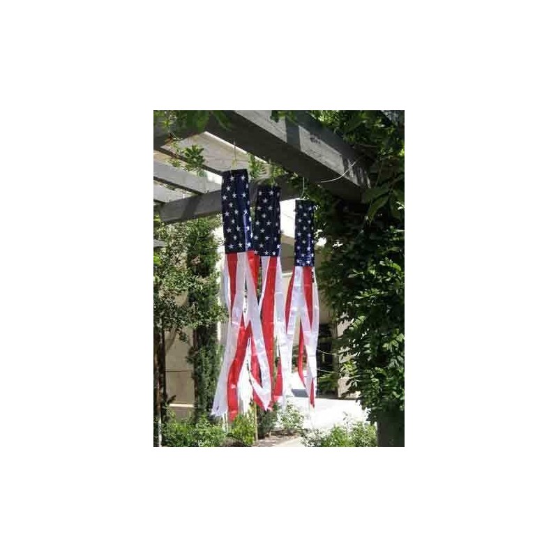 60" USA Super Shiny Poly Windsock