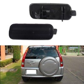 GTINTHEBOX Smoked Lens LED Rear Fog Bumper Reflector Brake Tail Lights Housing Assembly Compatible with 2002 2003 2004 Honda CR-V