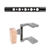CAMVATE 15mm Cheese Rod with 1/4"-20 and 3/8"-16 Thread Hole