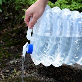 Poly Tank, Foldable, Water Tank, Telescopic Water Jug, Folding Water Tank, Includes Faucet, Antibacterial, Car Bucket, Water Supply Bag, Outdoor Accessories, Disaster Preparedness, Multifunctional, For Travel, Climbing, Evacuation, Sports, Water Disrupti