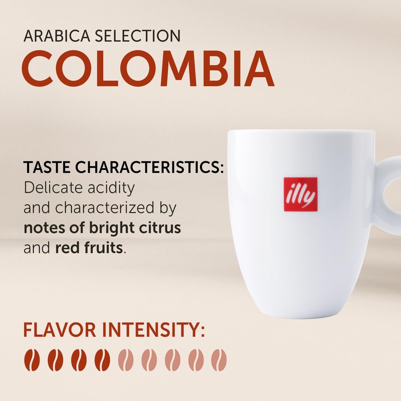 illy Whole Bean Coffee - Perfectly Roasted – Colombia Medium