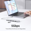 UGREEN Revodok USB C Hub,5 en 1 Adaptador de Aluminio