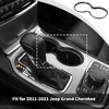 JWWY Front Cup Holder Ring Surround Trim Fit for 2011-2021