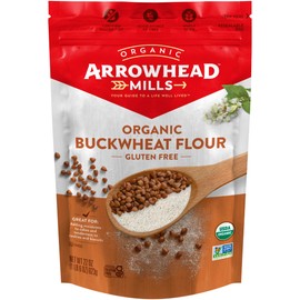 Arrowhead Mills Organic Buckwheat Flour, Gluten Free, 22 oz (Pack of 6)