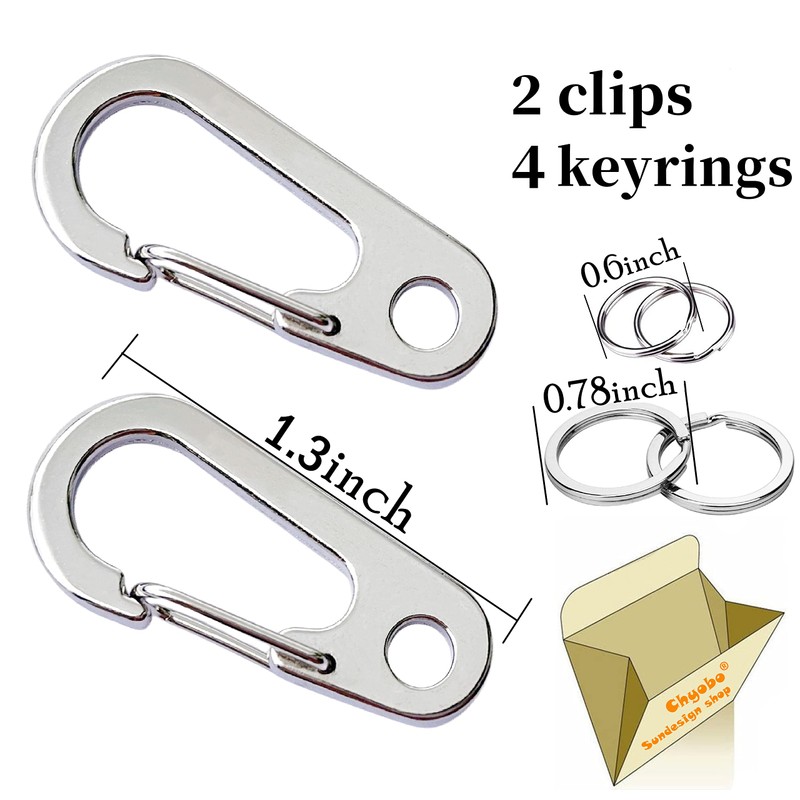Chyobo Stainless Steel Dog Tag Quick Clips - for Medium