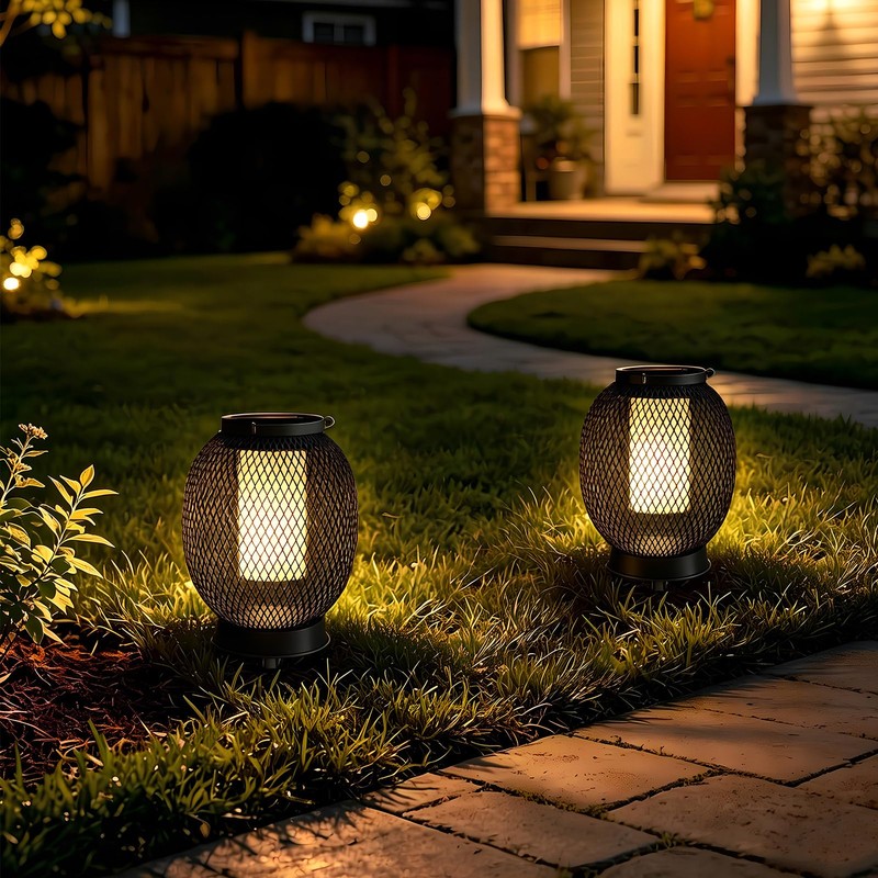 Solar Lanterns Outdoor Waterproof Garden Decor Gifts for Women Mom