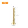 sourcing map Wood Screws M4 x 40mm Slotted Round Head