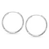 LeCalla 925 Sterling Silver Endless Huggie Hoop Earrings | 2mm