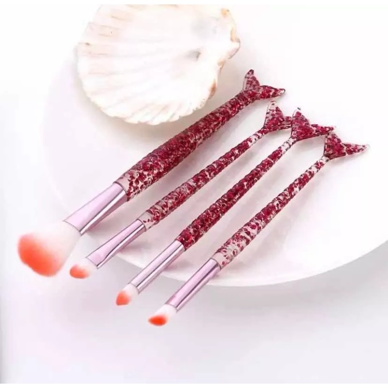 Sirena Set De 10 Brochas De Sirena Para Ojos, Base,