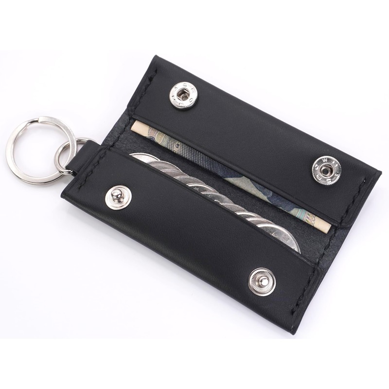 Key Chain, Coin Case, Genuine Leather, Coin Purse, Cowhide Leather,