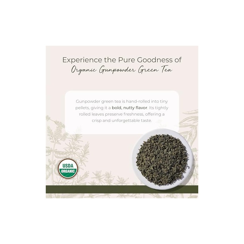 Starwest Botanicals Organic Gunpowder Green Tea, 1-pound Bag