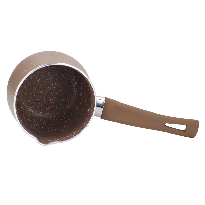 Single Handle Coffee Warmer Boiling Pot Mini Milk Pan Aluminum