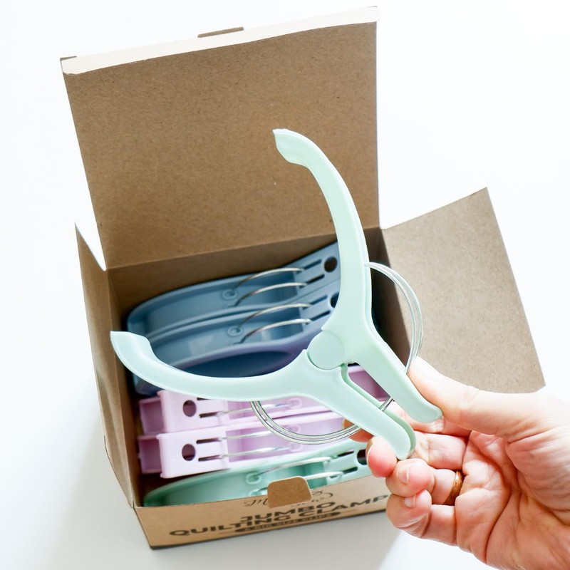 Madam Sew Jumbo Quilting Clamps | 6 Extra Large Sewing