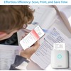 JADENS Mini Sticker Printer-2 Inch Bluetooth Thermal Pocket Printer,Inkless Portable