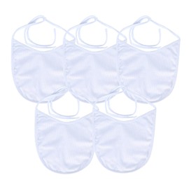 EHUSPU Tracheostomy Neck Stoma Cover,Breathable Laryngectomy Cover for Tracheotomy Care,Tracheal Care Supplies-Adjustable Neck Trachea Protector (White-5PCS, Large)