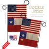 Chile US Friendship Burlap Burlap Garden Flag Set Mailbox Hanger