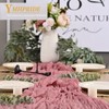 Pack of 2 Cheesecloth Table Runner, Dusty Rose, 90 x