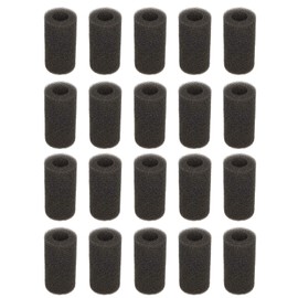 20 Pack Prefilter Sponge Filter Intake Sponge Aquarium Pre-Filter Foam Rolls Fish Tank Black Sponge Filter Intake Filter Sponge for Aquarium(Big Hole)
