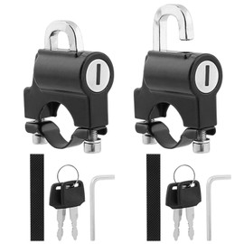 2 cierres de casco para motocicletas, accesorios de moto, bloqueo de casco de motocicleta, bloqueo de casco de bicicleta para motocicleta, bloqueo de casco de 22-24 mm (negro)