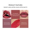 6Pcs Matte Liquid Lipstick Makeup Set, Matte liquid Long-Lasting Wear