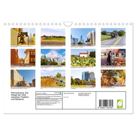 Pennsylvania. The Cradle of the USA Between Tradition and Modern (Wall Calendar 2026 DIN A4 Landscape), CALVENDO Monthly Calendar: Discover the Heart of the USA with Pictures from Pennsylvania