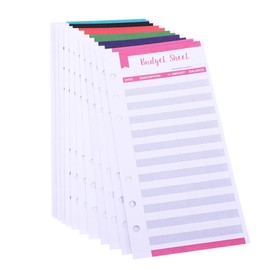 TEHAUX 40 Uds Hojas Sobre de Presupuesto de Efectivo, Presupuesto Tarjeta Cartera Organizador De Dinero Gastos Rastreador De Gastos Cartera Simple Rastreador Papel Organizador De Dinero