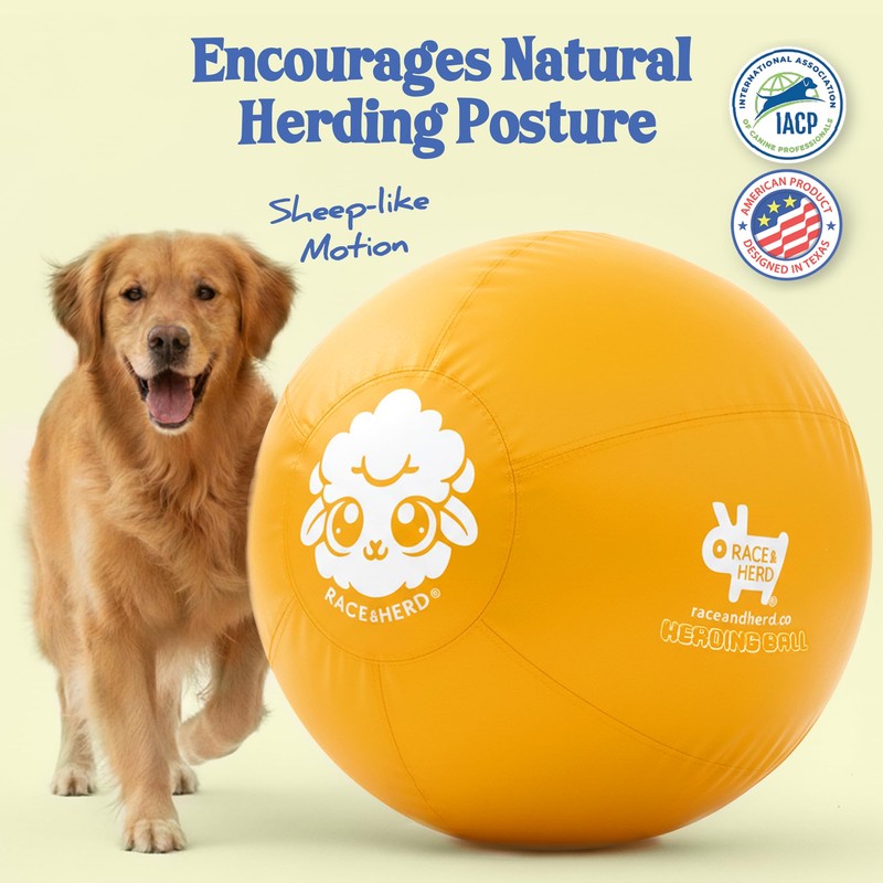 Race&Herd 30" Original XXL Herding Ball for Dogs - Herding