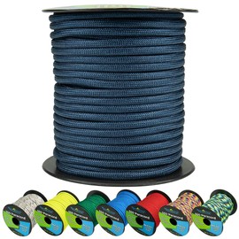 West Coast Paracord 550lb Paracord Spools – 7 Strand Type III Tactical Parachute Cord for Hiking, Camping, and Fishing – Midnight Blue (1,000 ft)