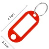 Key Tags with Split Ring, 50 Pack, of one Colour,