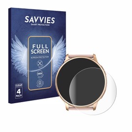 Savvies Pack of 4 Full Screen Protectors for Ruxingx G35 Full Cover Screen Protector [3D Curved, Transparent, Anti-Fingerprint]