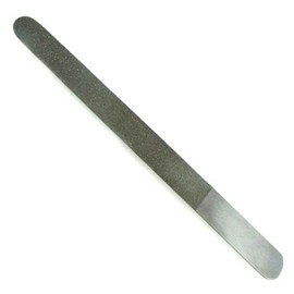 Awans Diamond Deb Nail File, Double Sided Diamond Dust Coating. Quality Podiatry Foot care Instrument. 6 Inches Reusable Stainless Steel